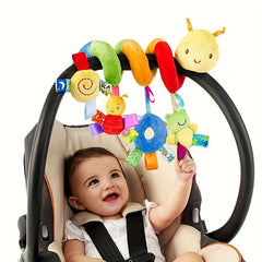 Baby Bed Spiral Plush Activity Toys Cartoon Animal Hanging Stroller Toys