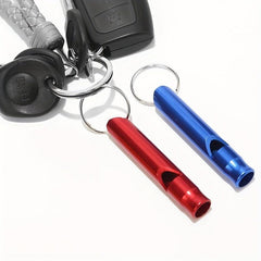 10pcs Colorful Emergency Whistle Keychain Camping Hiking Outdoor Sports Aluminum