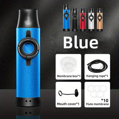 10pcs Colorful Membrane Metal Kazoo w/ Adjustable Tone - Perfect Music Gift