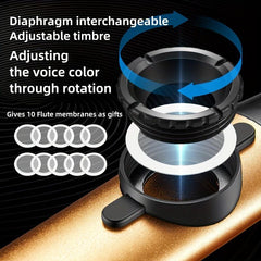 10pcs Colorful Membrane Metal Kazoo w/ Adjustable Tone - Perfect Music Gift
