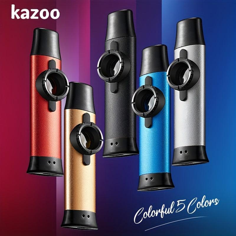 10pcs Colorful Membrane Metal Kazoo w/ Adjustable Tone - Perfect Music Gift