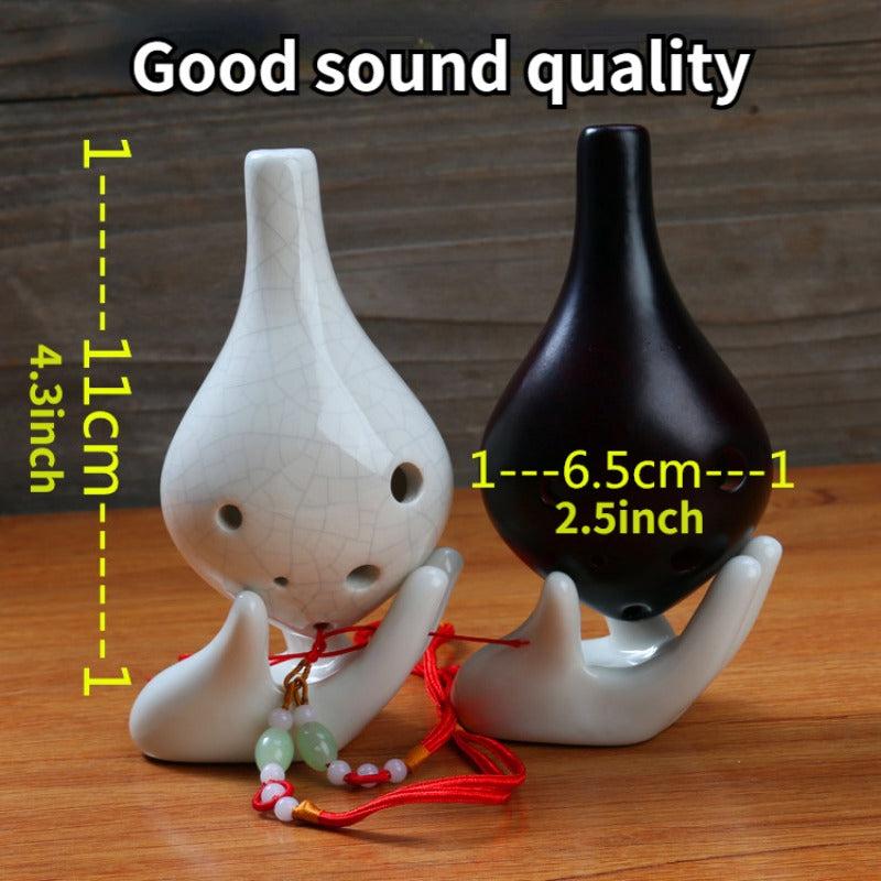 Long Mouth Crackle 6 hole Ocarina Ethnic Musical Instrument