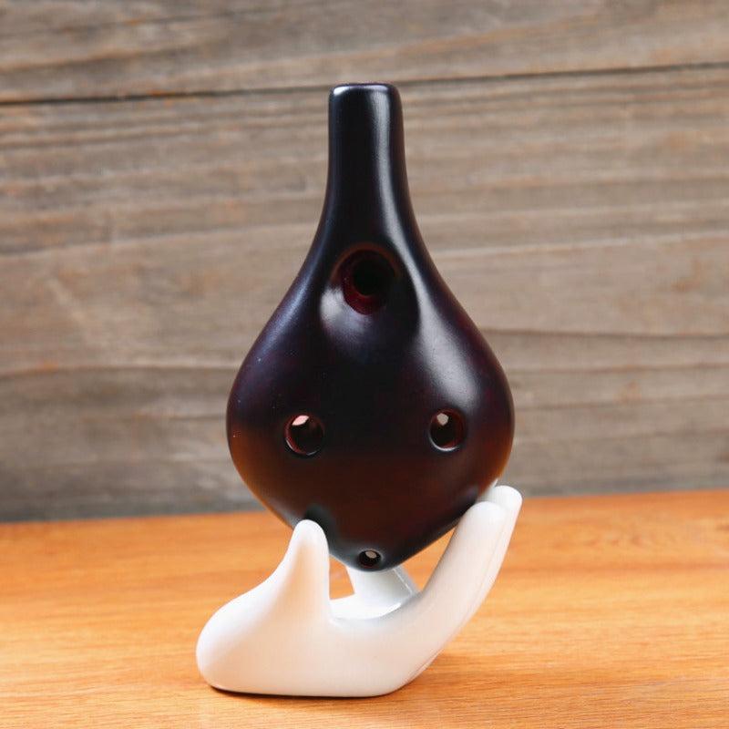 Long Mouth Crackle 6 hole Ocarina Ethnic Musical Instrument
