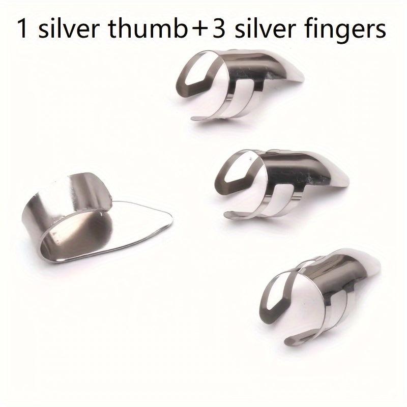 Metal Finger Pick Thumb Pick Set Guitar Pick for Better Guitar Playing