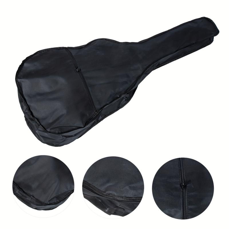 Durable Acoustic Guitar Bag with Mini Organizer and Backpack Straps