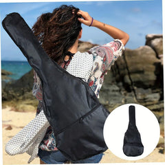 Durable Acoustic Guitar Bag with Mini Organizer and Backpack Straps