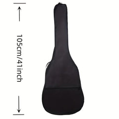 Durable Acoustic Guitar Bag with Mini Organizer and Backpack Straps