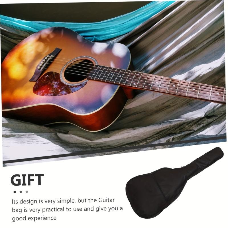 Durable Acoustic Guitar Bag with Mini Organizer and Backpack Straps