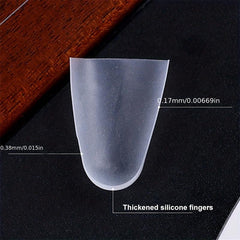 4pcs Guitar Fingertip Protectors Silicone Finger Guards for Guitar
