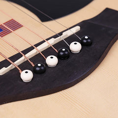 Acoustic Guitar String Nails 7 Pack - String Fixing Posts Pin Nails Plastic Nuts