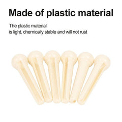 Acoustic Guitar String Nails 7 Pack - String Fixing Posts Pin Nails Plastic Nuts