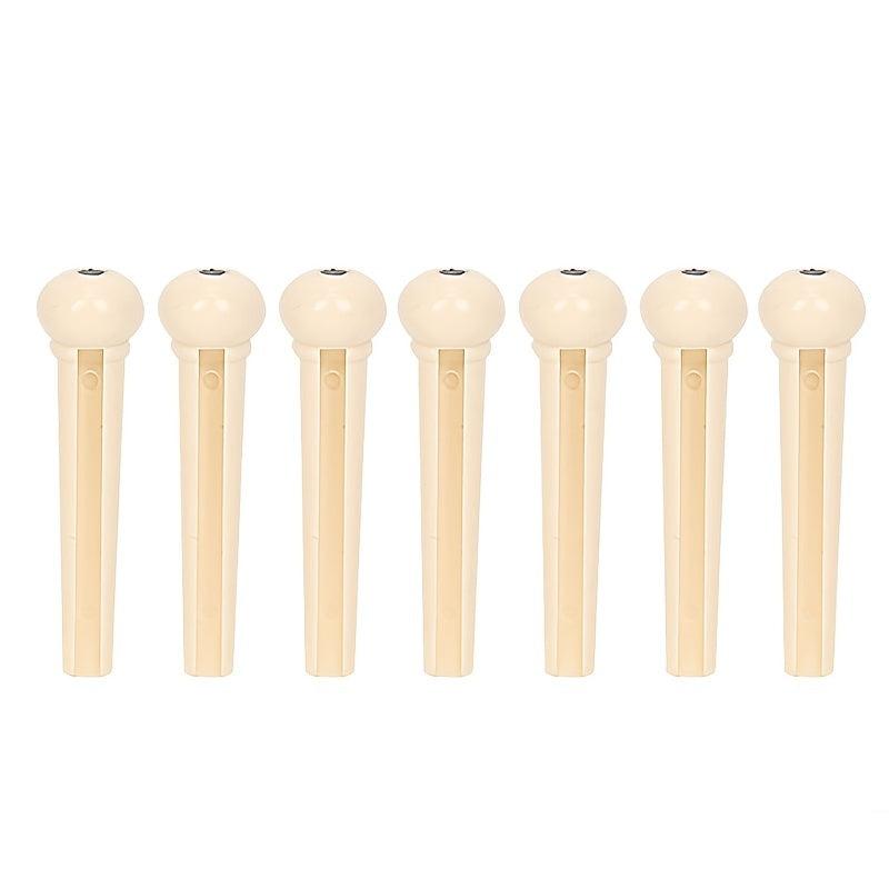 Acoustic Guitar String Nails 7 Pack - String Fixing Posts Pin Nails Plastic Nuts