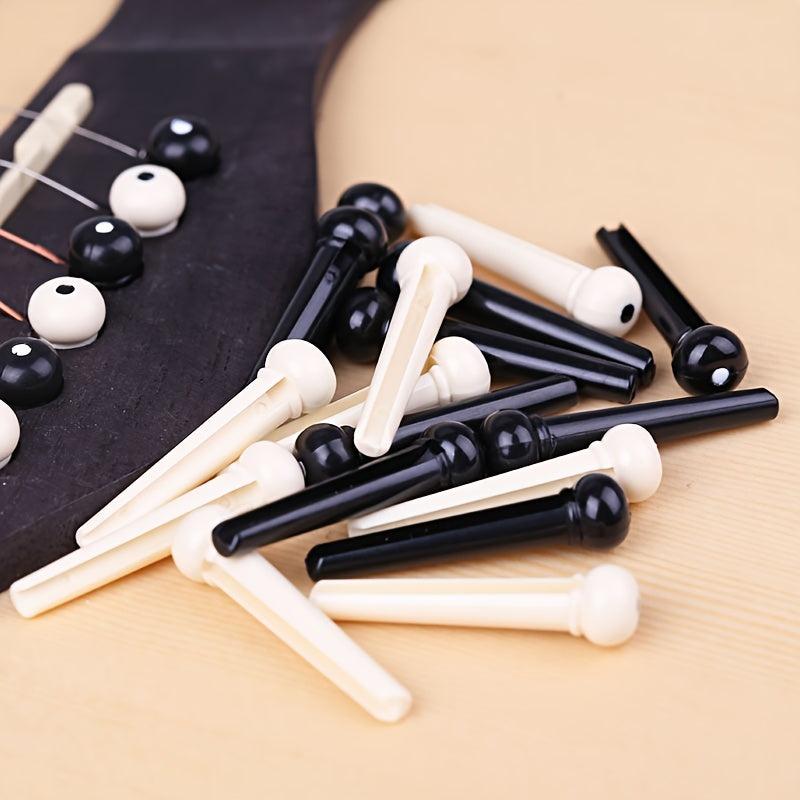 Acoustic Guitar String Nails 7 Pack - String Fixing Posts Pin Nails Plastic Nuts
