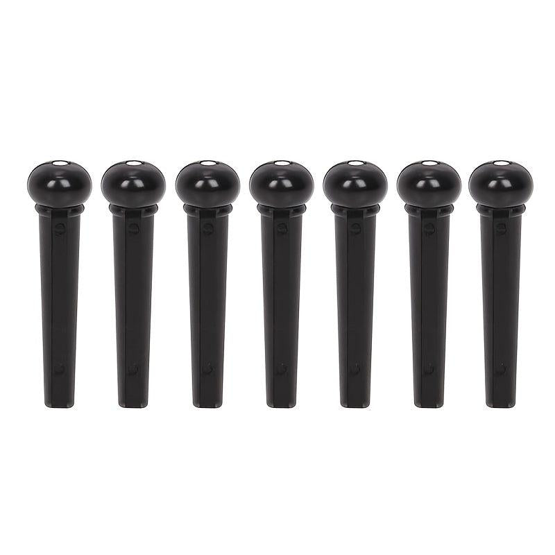 Acoustic Guitar String Nails 7 Pack - String Fixing Posts Pin Nails Plastic Nuts