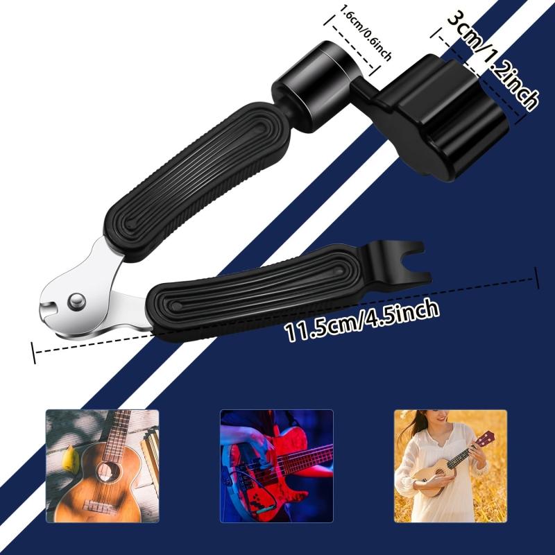 3 in 1 Guitar String Winder Cutter & Pin Puller