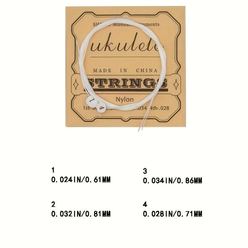 4pcs Ukulele Strings Nylon Strings Universal