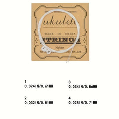 4pcs Ukulele Strings Nylon Strings Universal