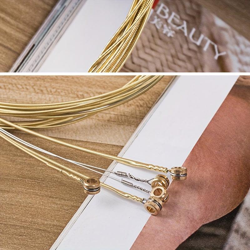 Folk Guitar Strings Red Copper Winding Soft Feeling