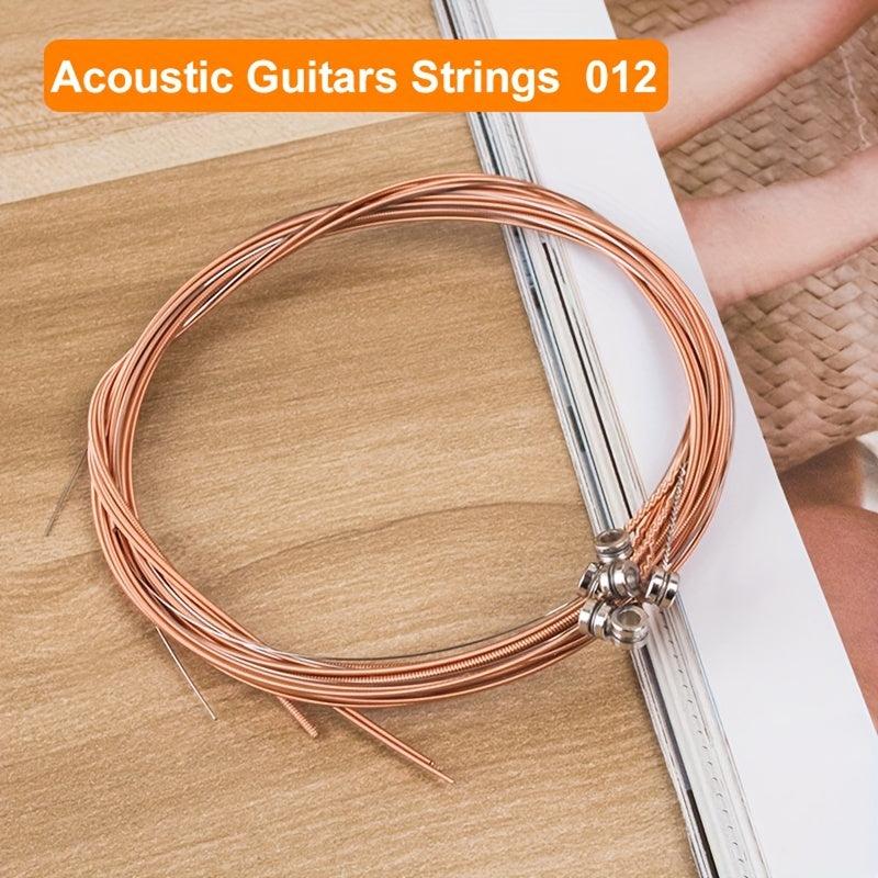 Folk Guitar Strings Red Copper Winding Soft Feeling