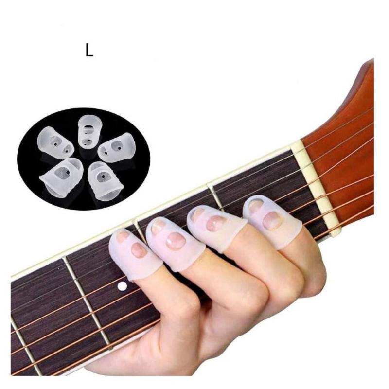 10pcs Guitar Silicone Fingertip Protector Caps For Strings Instrument