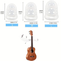 10pcs Guitar Silicone Fingertip Protector Caps For Strings Instrument