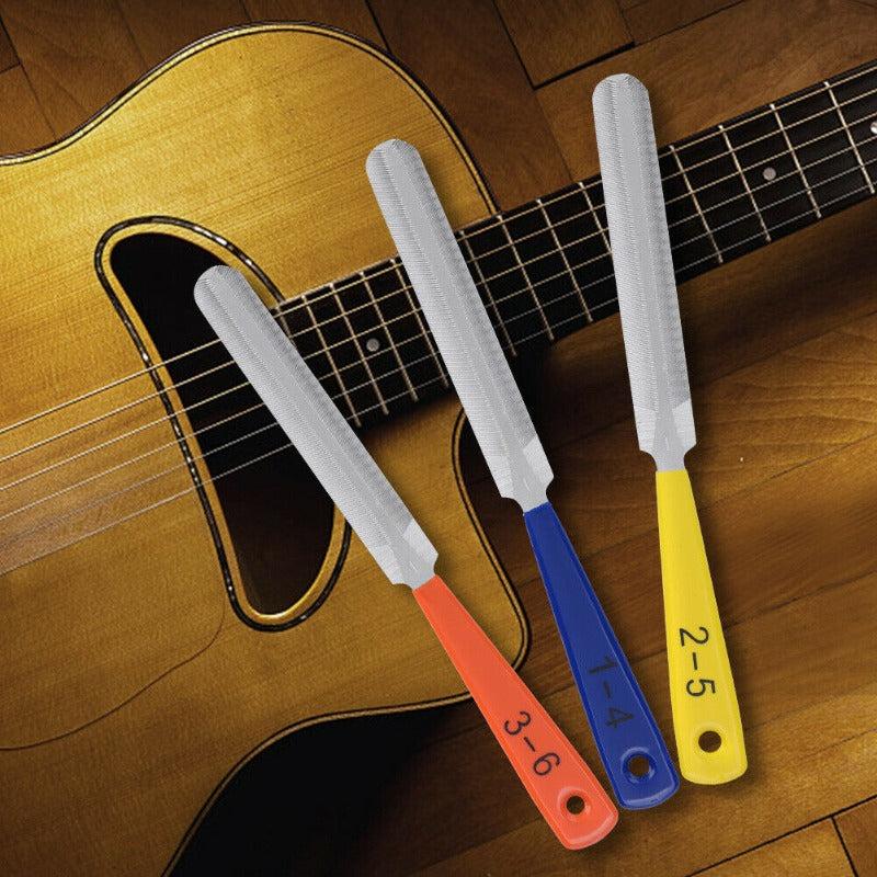 3pc Guitar Nut Files Fret Crowning Slot Filing Luthier Repair Tool