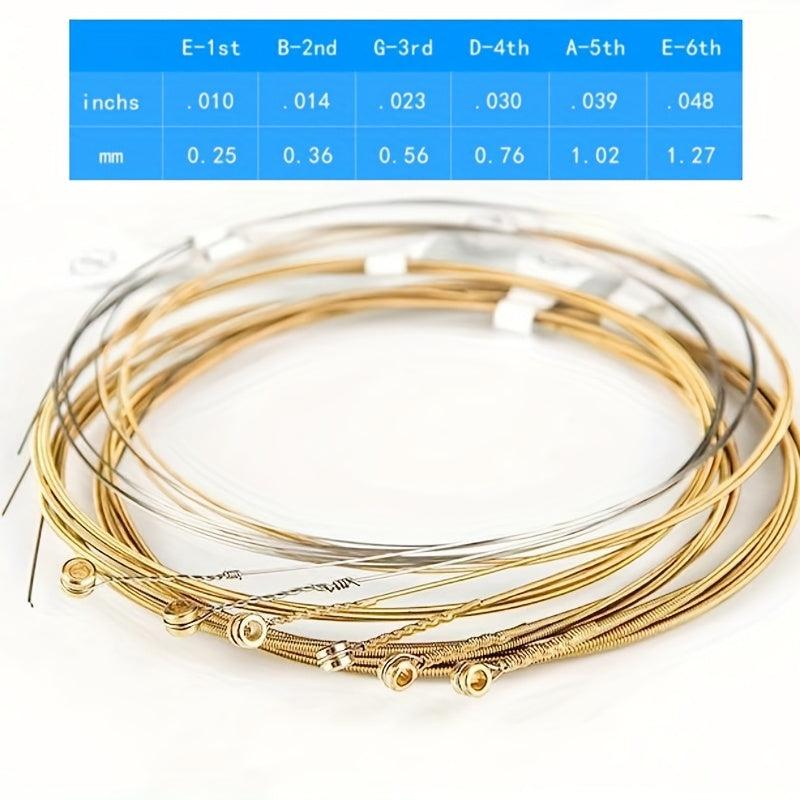 Acoustic Guitar Strings for Beginners - Bright Tone and Strong Elasticity
