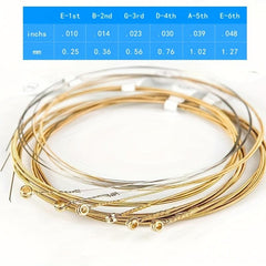 Acoustic Guitar Strings for Beginners - Bright Tone and Strong Elasticity