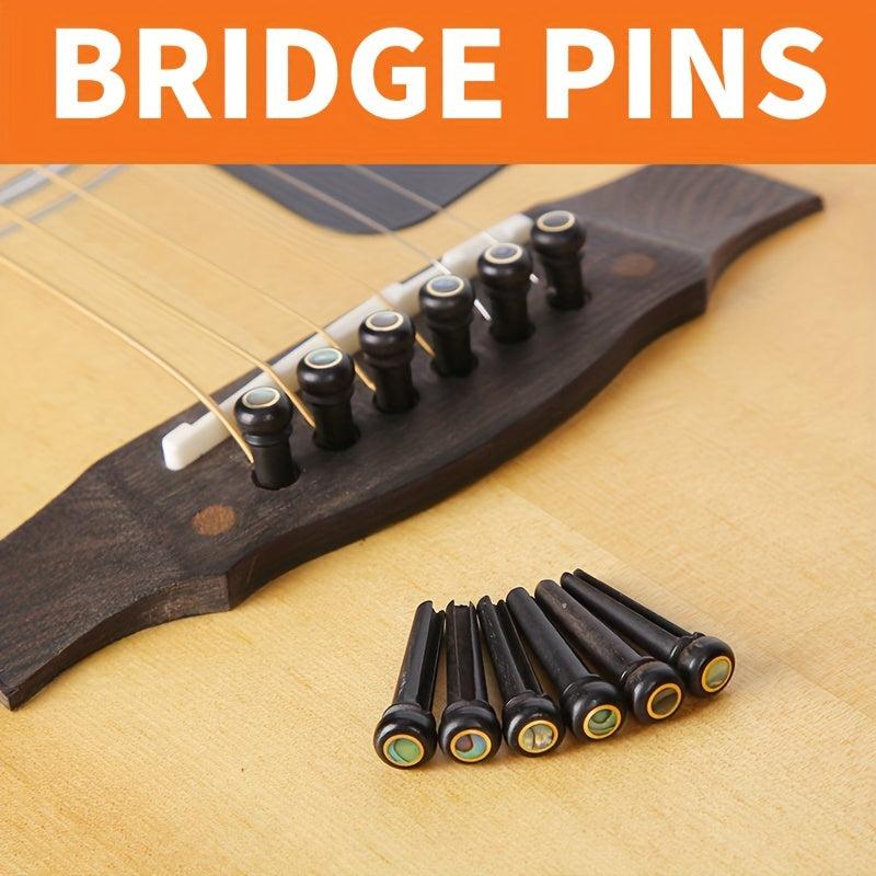 Guitar String Pegs 6pcs & 1pc Puller Bridge Pin