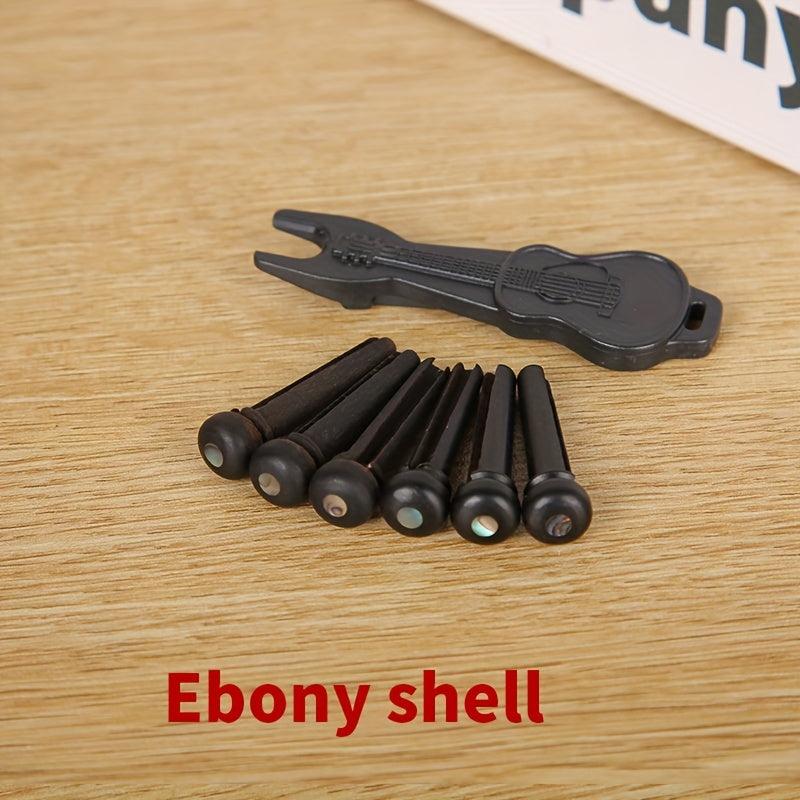 Guitar String Pegs 6pcs & 1pc Puller Bridge Pin