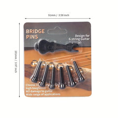 Guitar String Pegs 6pcs & 1pc Puller Bridge Pin