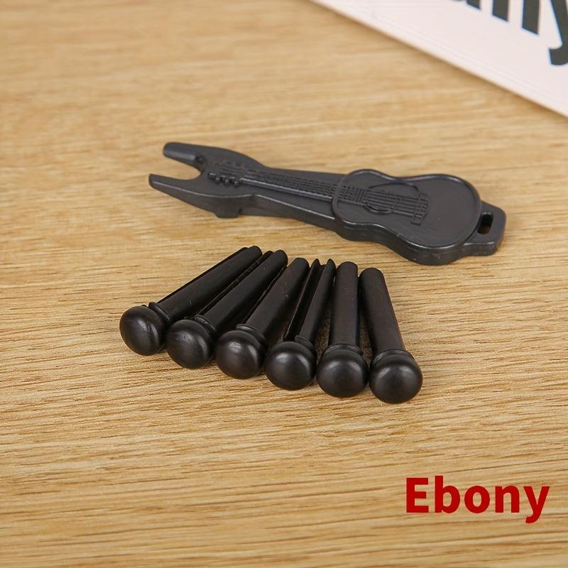 Guitar String Pegs 6pcs & 1pc Puller Bridge Pin