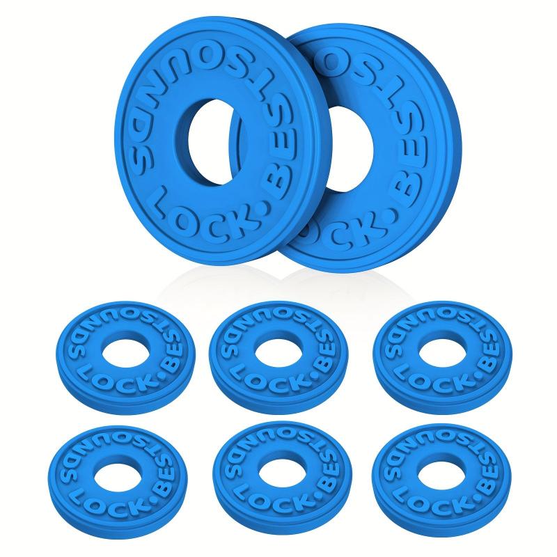 6pcs Guitar Strap Blocks Silicone Safety Locks