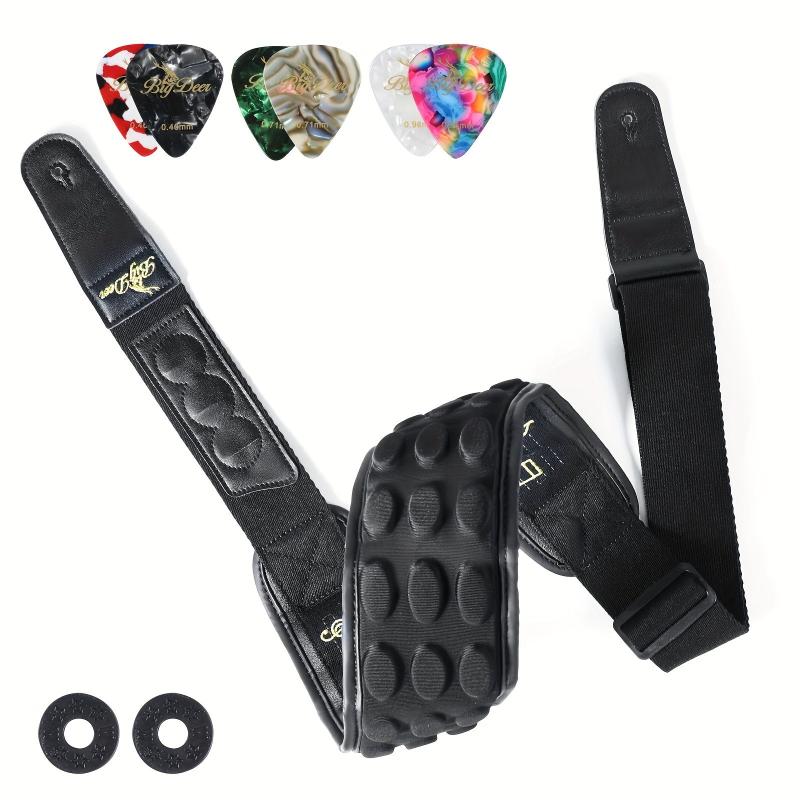 BigDeer Bass Guitar Strap 3D Sponge Filled Neoprene Material Adjustable Length