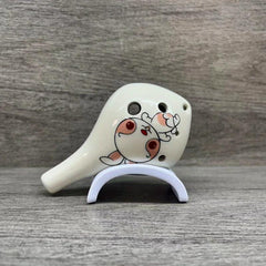 Zodiac Rabbit Cartoon Ocarina for Kids - Handmade 6 Hole AC Flute