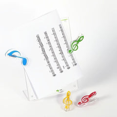 Plastic Musical Note Clips for Sheet Music Piano Guitar Violin Clef Notes