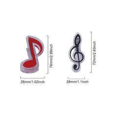 Plastic Musical Note Clips for Sheet Music Piano Guitar Violin Clef Notes