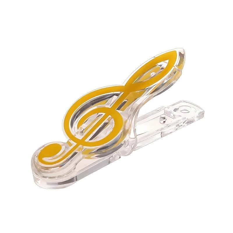 Plastic Musical Note Clips for Sheet Music Piano Guitar Violin Clef Notes