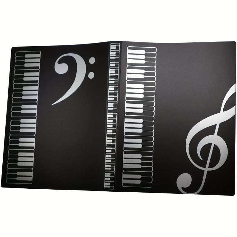 Music Sheet File Folder w/ 40 Pockets - Organize & Protect Your Music