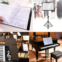 Music Sheet File Folder w/ 40 Pockets - Organize & Protect Your Music