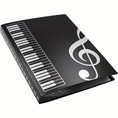 Music Sheet File Folder w/ 40 Pockets - Organize & Protect Your Music