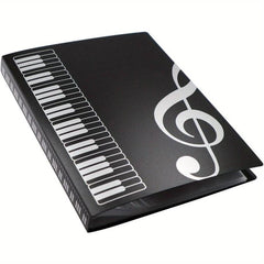 Music Sheet File Folder w/ 40 Pockets - Organize & Protect Your Music