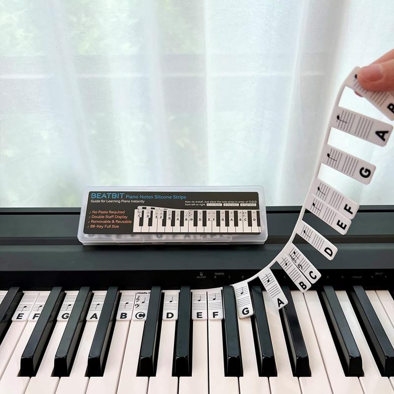 Silicone Piano Keyboard Labels for Beginners - Learn Notes Easily