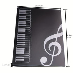 A4 Sheet Music Folder, 40 Pages, Large Capacity