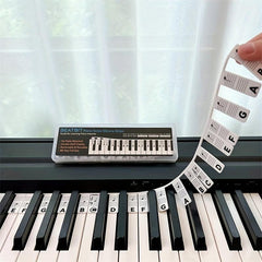 Removable Piano Keyboard Stickers For Beginner - 88 Key Full Size Reusable