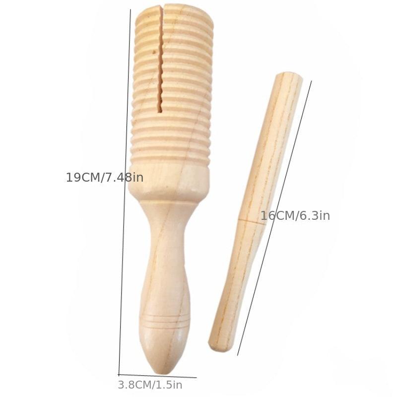 Wooden Sound Tube Single Ring Percussion Cylinder