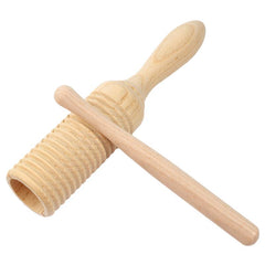 Wooden Sound Tube Single Ring Percussion Cylinder