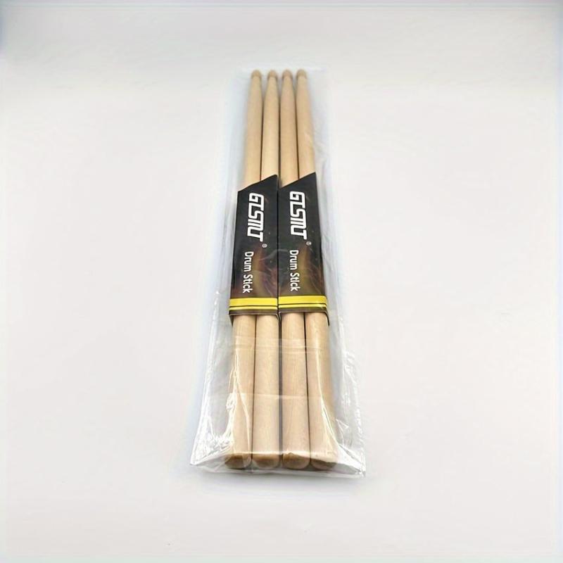2 Pairs Maple Drumsticks Adult Practice Drumsticks Mallets Jazz Drums Percussion
