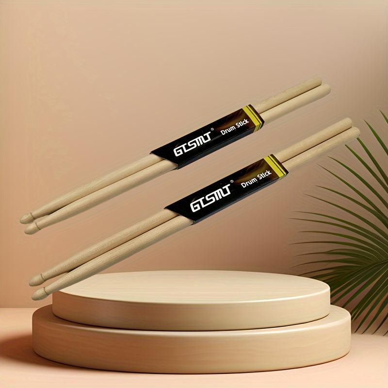 2 Pairs Maple Drumsticks Adult Practice Drumsticks Mallets Jazz Drums Percussion