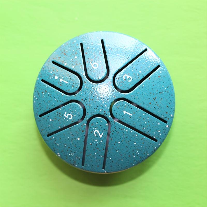 Steel Tongue Drum 7 62 Cm 6 Tone Portable Percussion Instrument